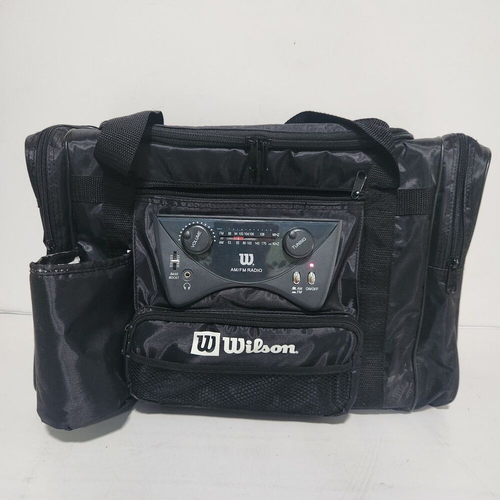 Wilson WCT18BLK Cooler Bag w/ Built-in AM/FM Radio & Speakers (Black)